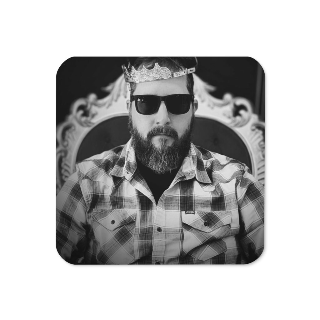Cork-back Jeff coaster
